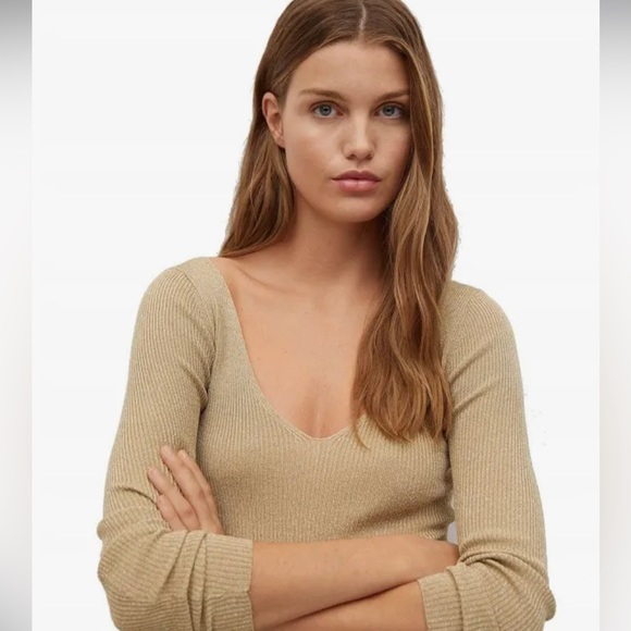 Mango metallic sweater size medium - Picture 7 of 8